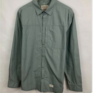 Size M Vintage Y2K Burton Japan Style Nylon Overshot Jacket Rare color blue